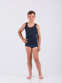 Dečija muška atlet majica Art.321-3 sa štampom, 100% pamuk za dečake