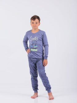 Dečija muška pidžama 504 Art.504-2, 100% pamuk za spavanje