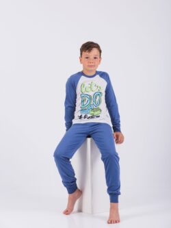 Dečija muška pidžama 519 Art.519-3 sa lego štampom, 100% pamuk