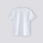 Bela majica za fizičko za decu, kratak rukav