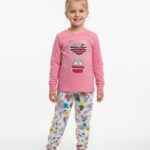 Dečija pidžama sa printom balona, srca i životinja – šarena, udobna i idealna za igru i san