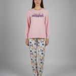 Ženska pidžama Art. 531072-3 od pamuka i elastana, dugi rukavi i pantalone