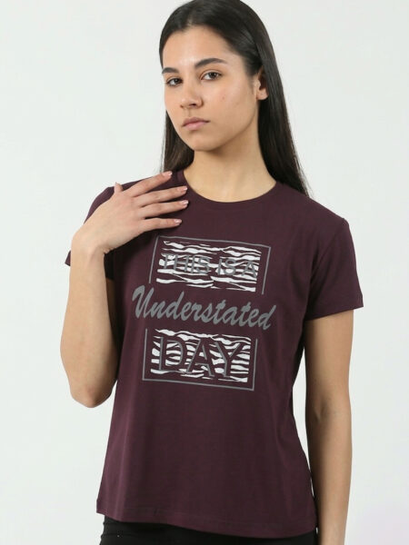 Ženska pamučna majica 1063 bordo boja – Lotos Arilje