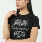 Ženska pamučna majica 1063 crna boja – Lotos Arilje