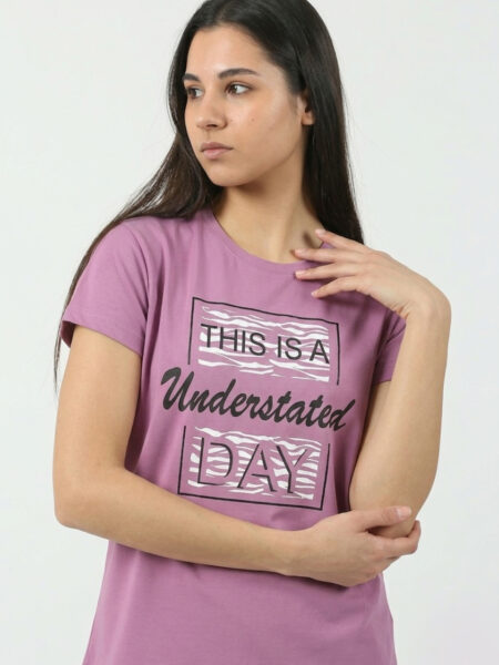 Ženska pamučna majica 1063 lila boja – Lotos Arilje