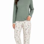 Art. 530832-1 Ženska Pidžama 832   – Zelena sa Cvetnim Printom