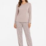 Art. 530832-4 Ženska pidžama 832 - animal print sa bež gornjim delom